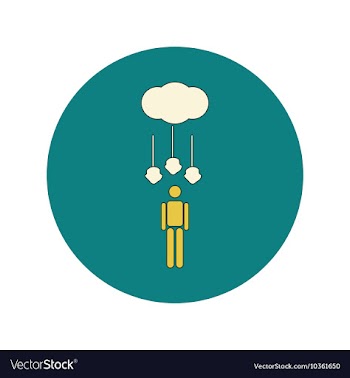In flat design of hail falling vector image