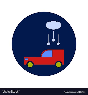 In flat design of hail falling vector image