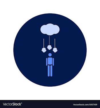 In flat design of hail falling vector image
