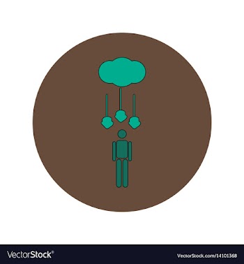 In flat design of hail falling vector image