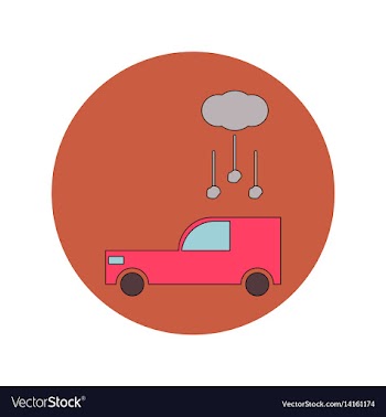In flat design of hail falling vector image