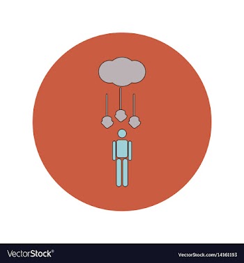 In flat design of hail falling vector image