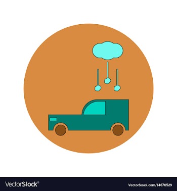 In flat design of hail falling vector image