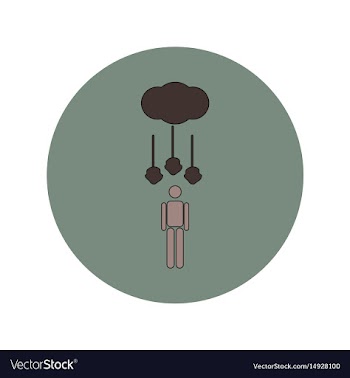 In flat design of hail falling vector image