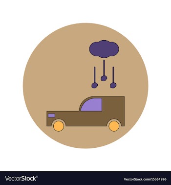 In flat design of hail falling vector image