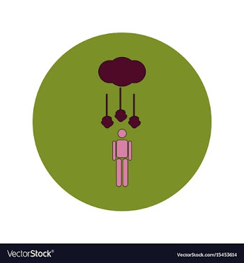 In flat design of hail falling vector image