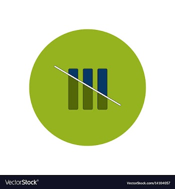 In flat design of half column vector image