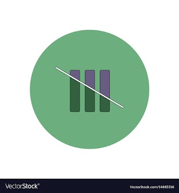 In flat design of half column vector image