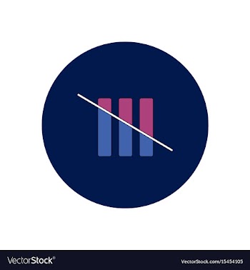 In flat design of half column vector image