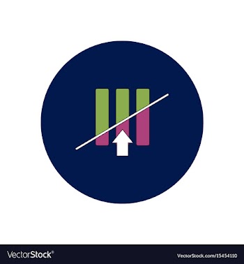 In flat design of half column vector image