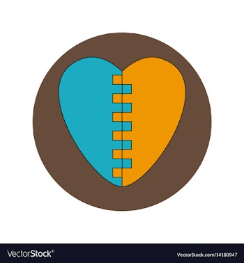 In flat design of love ukraine vector image