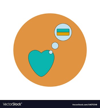 In flat design of love ukraine vector image