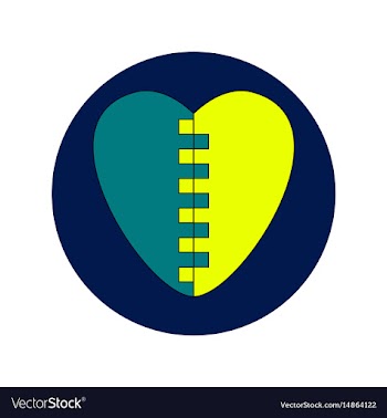 In flat design of love ukraine vector image