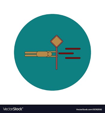 In flat design of man holding vector image