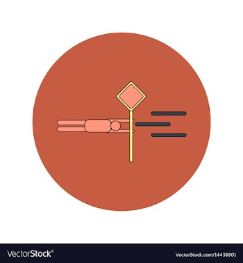In flat design of man holding vector image