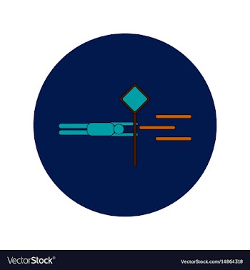 In flat design of man holding vector image