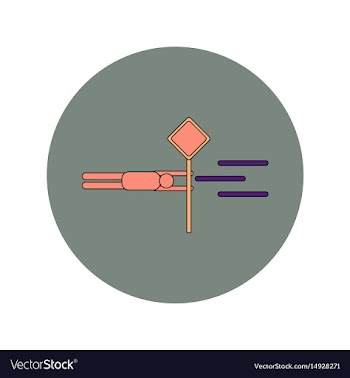 In flat design of man holding vector image