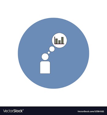 In flat design of man vector image