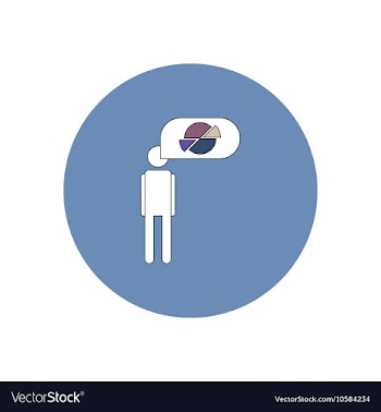 In flat design of man vector image