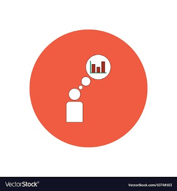 In flat design of man vector image