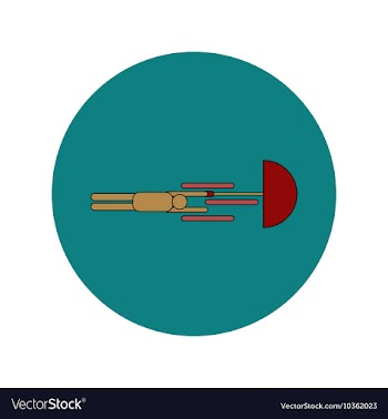 In flat design of man with vector image