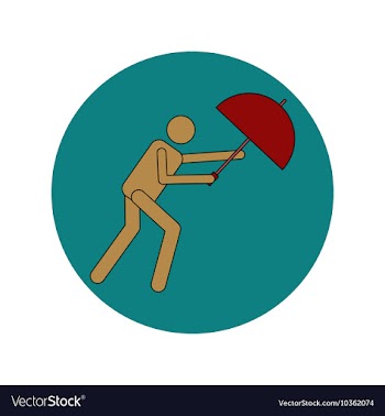 In flat design of man with vector image