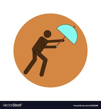 In flat design of man with vector image