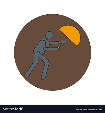 In flat design of man with vector image