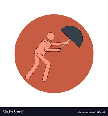 In flat design of man with vector image