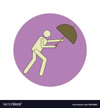 In flat design of man with vector image