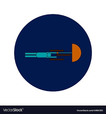 In flat design of man with vector image
