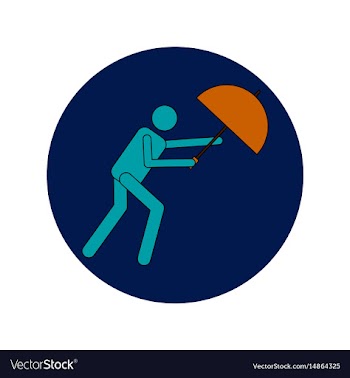 In flat design of man with vector image