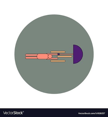 In flat design of man with vector image