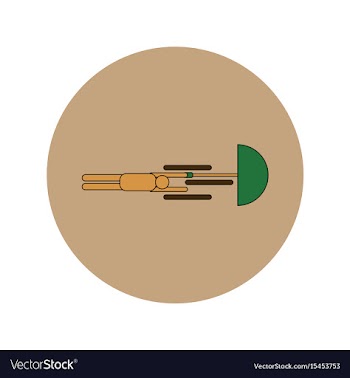 In flat design of man with vector image