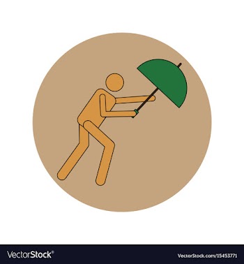 In flat design of man with vector image