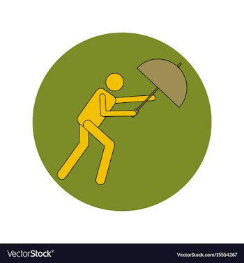 In flat design of man with vector image