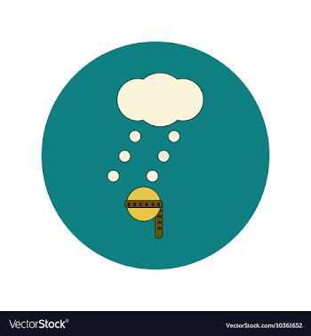 In flat design of measure vector image