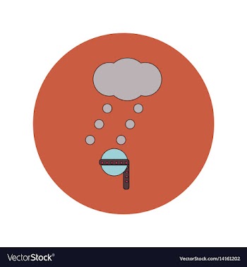 In flat design of measure vector image