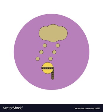 In flat design of measure vector image