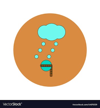 In flat design of measure vector image