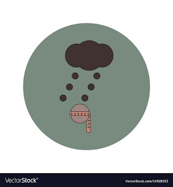 In flat design of measure vector image