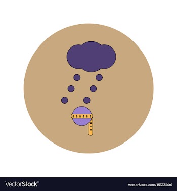 In flat design of measure vector image
