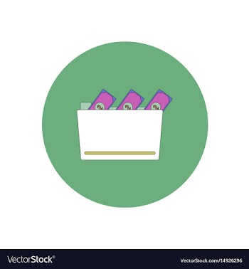 In flat design of money in the vector image