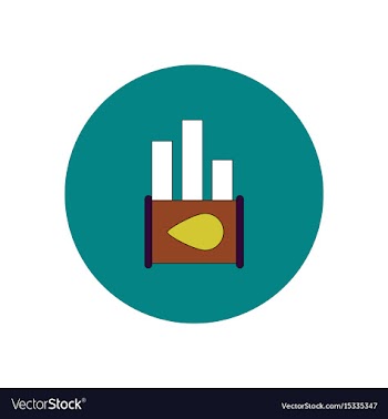 In flat design of oil barrel vector image