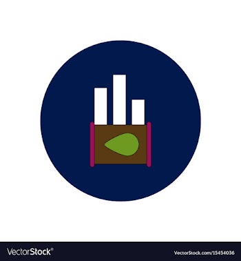 In flat design of oil barrel vector image