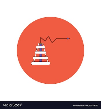 In flat design of oil rig and vector image