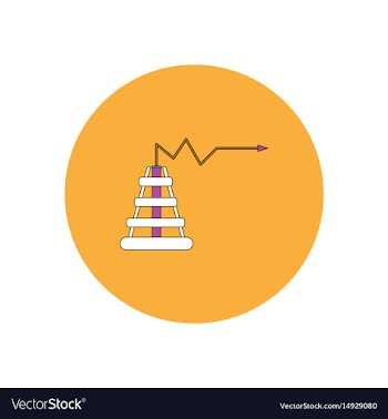 In flat design of oil rig and vector image