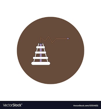 In flat design of oil rig and vector image