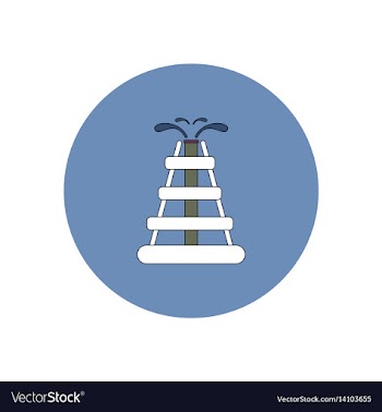 In flat design of oil rig vector image