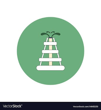 In flat design of oil rig vector image